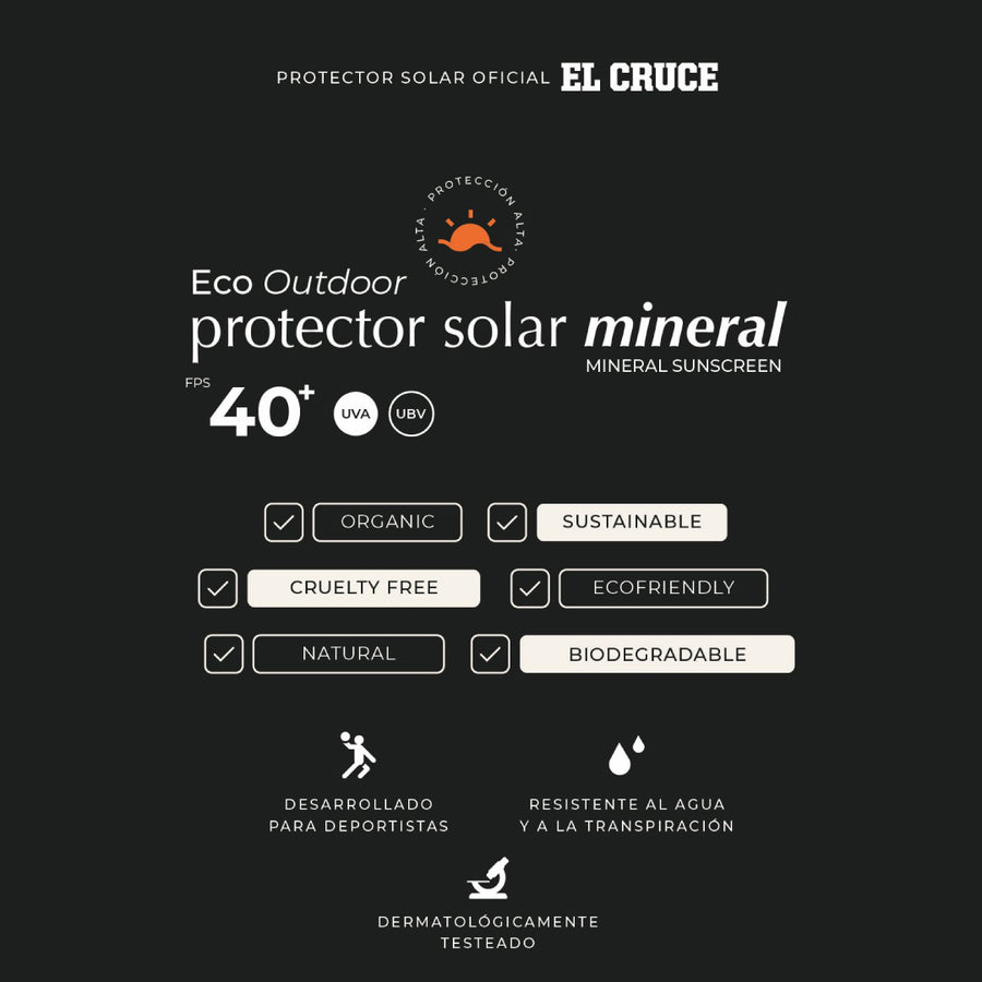 Protector Solar Mineral 40+ | Eco Outdoor [ Tono Medio ]